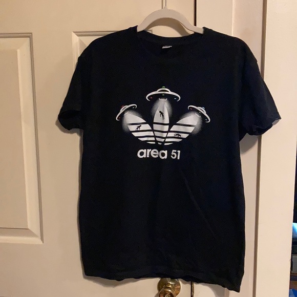 Pamplings AREA 51 black unisex T-shirt size M - Picture 1 of 6